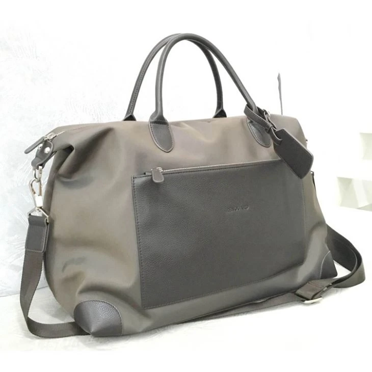 Borsa da viaggio in pelle di nylon