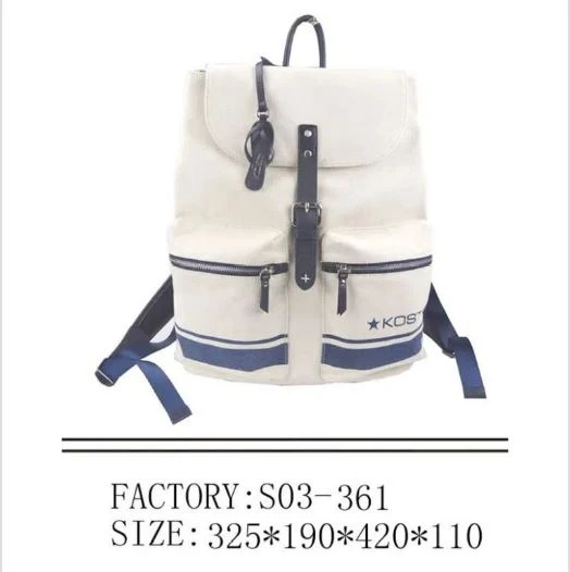 Zaino sportivo in pelle di tela