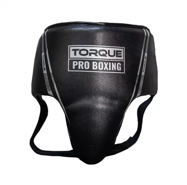 Protezione per l'inguine in pelle da boxe per uomo